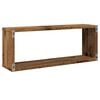 vidaXL Wall Cube Shelves 6 pcs Old Wood 60x15x23 cm Engineered Wood
