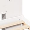 vidaXL Bookcase Bed without Mattress White 200x200 cm Solid Wood Pine