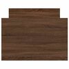 vidaXL Bed Frame without Mattress Brown Oak 90x190 cm Single