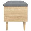 vidaXL Storage Bench Sonoma Oak 102x42x46 cm Engineered Wood