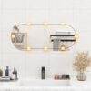 vidaXL Wall Mirror with LED Lights 35x80 cm Glass Oval
