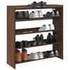 vidaXL Shoe Rack Brown Oak 80x25x81 cm Engineered Wood