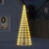 vidaXL LED Christmas Tree on Flagpole 550 LEDs Warm White 300 cm