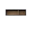 FMD Wall-mounted Shelf with 2 Compartments Artisan Oak Steel Dark