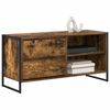 vidaXL TV Cabinet Smoke Oak 100 x 36 x 49.5 cm Engineered Wood