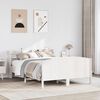 vidaXL Bed Frame without Mattress White 120x200 cm Solid Wood Pine
