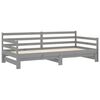 vidaXL Pull-out Day Bed without Mattress Grey 2x(90x200)cm