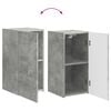 vidaXL TV Cabinet Set Wall-mounted 5 pcs Concrete Grey Engineered Wood
