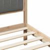 vidaXL Bed frame Brown and dark grey 180 x 200 cm Solid pine wood