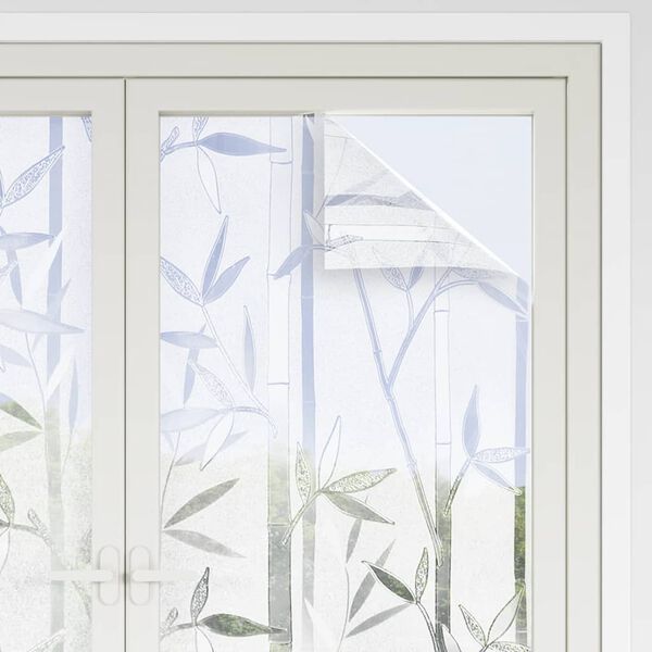 vidaXL Window Films 2 pcs Frosted Bamboo Pattern PVC