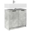 vidaXL Bathroom Cabinet with Storage Concrete Grey 64.5 x 33.5 x 59 cm