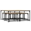 vidaXL Nesting Coffee Tables 5 pcs Sonoma Oak Engineered Wood