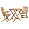 vidaXL Garden Dining Set 3 pcs Brown Solid Acacia Wood