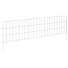 vidaXL Garden Fence with Stakes 12 pcs 115 x 30 cm Mesh Silver