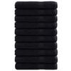 vidaXL Guest Towel SOLUND 25 pcs Black 80 x 200 cm 550 gsm