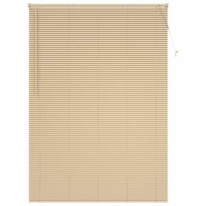 vidaXL Venetian Blind Manual Light Brown with Pattern 213 x 130 cm PVC