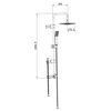 EISL Overhead Shower Set EASY ENERGY Chrome