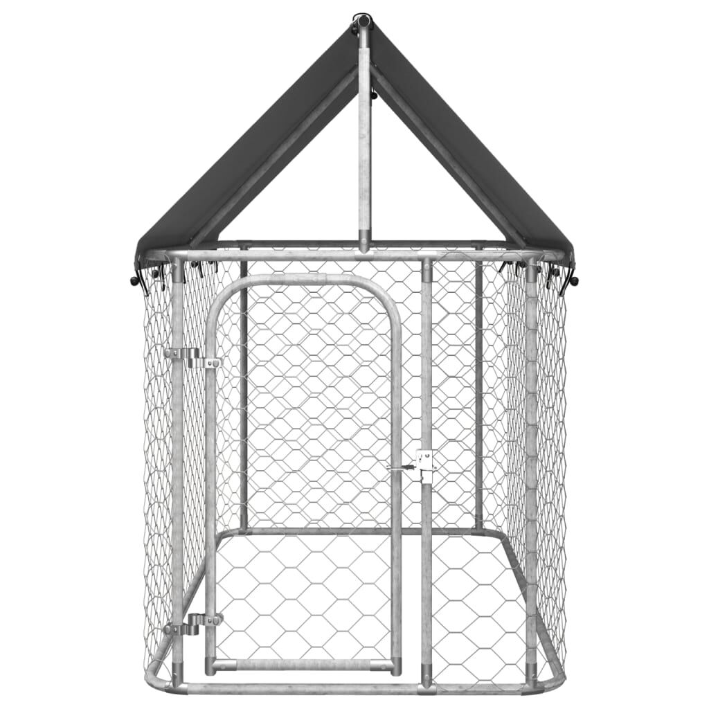 vidaXL Outdoor Dog Kennel with Roof 200x100x150 cm vidaXL