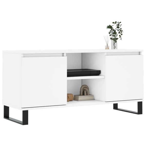 vidaXL TV Cabinet White 104x35x50 cm Engineered Wood