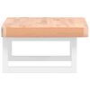 vidaXL Basin Shelf Wall Mounted Steel and Solid Wood Beech