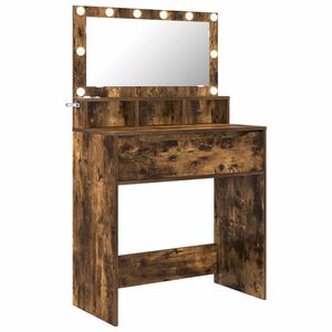 vidaXL Bedroom Dressing Tables Smoked Oak 80 x 39.5 x 135 cm