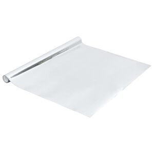 vidaXL Self-adhesive Furniture Film High Gloss Silver 500x90 cm PVC