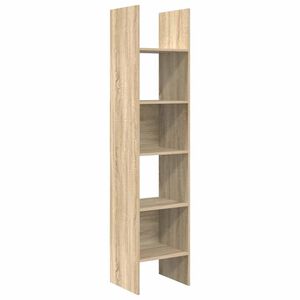 vidaXL Book Cabinet Sonoma Oak 40x35x180 cm Engineered Wood