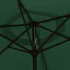 vidaXL Garden Parasol Green 3m Steel Pole