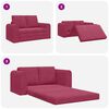 vidaXL Sofa Bed Wine Red 148 x 71 x 83 cm Velvet