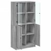 vidaXL Highboard with Doors Grey Sonoma 68x37x142 cm Engineered Wood