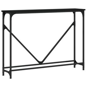 vidaXL Console Table Black 102x22.5x75 cm Engineered Wood