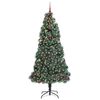 vidaXL Artificial Pre-lit Christmas Tree with Ball Set Green 240 cm