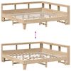 vidaXL Bookcase Bed without Mattress 180x200cm Solid Wood Pine