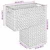 vidaXL Stair Basket Natural 38 x 20 x 40 cm Water hyacinth