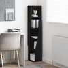 vidaXL Corner Cabinet Black 27.5x27x140cm Engineered Wood