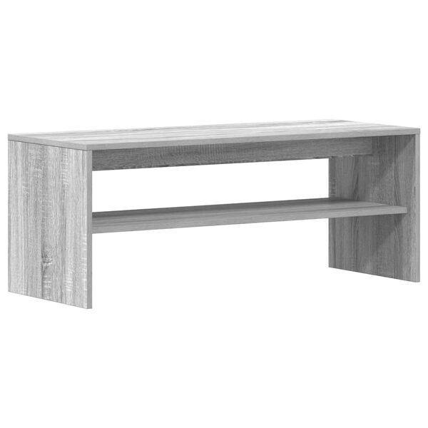 vidaXL TV Cabinet Grey Sonoma 100x40x40 cm Engineered Wood