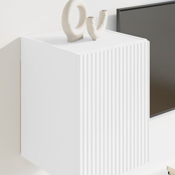 vidaXL TV Wall Cabinet 2 pcs White 30 x 31 x 40 cm Engineered Wood