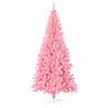 vidaXL Christmas Tree with 300 LEDs with Stand Pink 240 cm PVC