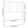 vidaXL Metal Replace Headboard Black 90 cm