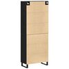 vidaXL Highboard 2 pcs Black oak 69.5 x 34 x 180 cm