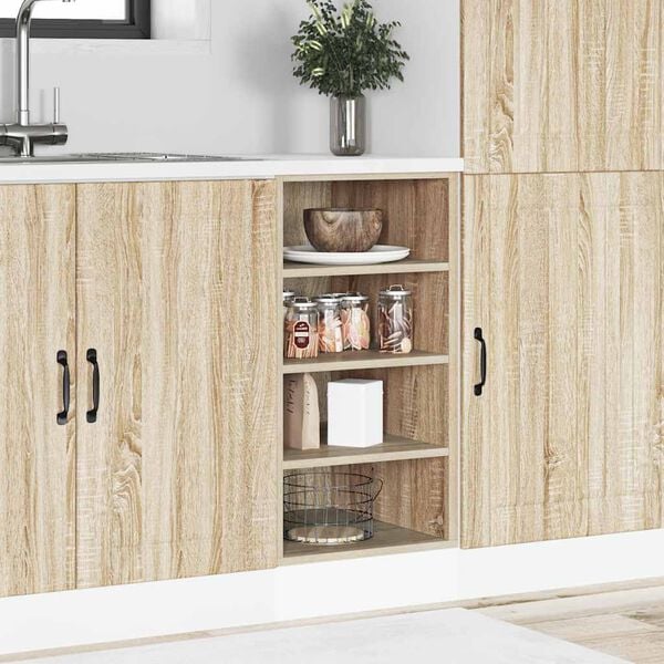 vidaXL Bottom Cabinet Riga Sonoma Oak 40x44.5x81.5 cm Engineered Wood