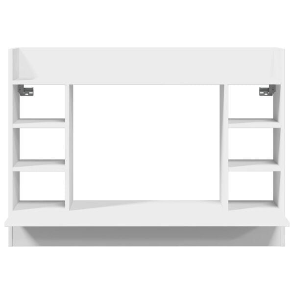 vidaXL Wall-Mounted Desk White 105x48x75 cm Engineered Wood