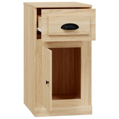 vidaXL Side Cabinet with Drawer Sonoma Oak 40x50x75 cm Engineered Wood