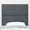 vidaXL Headboard with Headboard Dark Grey 100 cm Faux Leather