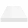 vidaXL Floating Wall Shelf White 90x23.5x3.8 cm MDF