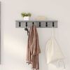 vidaXL Wall-Mounted Coat Rack Concrete Grey 60 x 10.5 x 10.5 cm