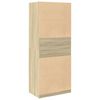 vidaXL Wardrobe Sonoma Oak 80x50x200 cm Engineered Wood
