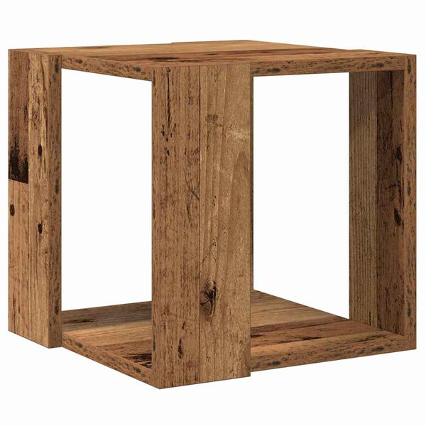 vidaXL Coffee Table Old Wood 32 x 32 x 30 cm Engineered Wood