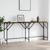 vidaXL Console Table Smoked Oak 180x29x75 cm Engineered Wood