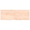 vidaXL Wall Shelf 140x50x(2-4) cm Untreated Solid Wood Oak